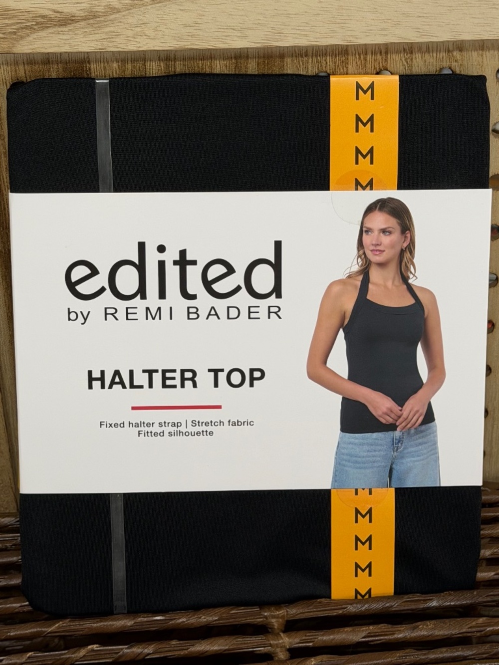 Edited by Remi Bader Black Halter Top Womens Medium NWT Fitted